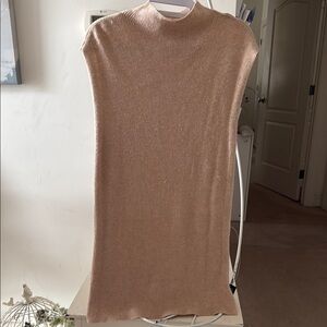 Verve Ami Beige Knit Tunic Top